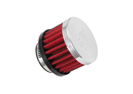 K&N Vent Breather Crankcase Air Filter 1in inlet / 2 in Top / 1.5in Height