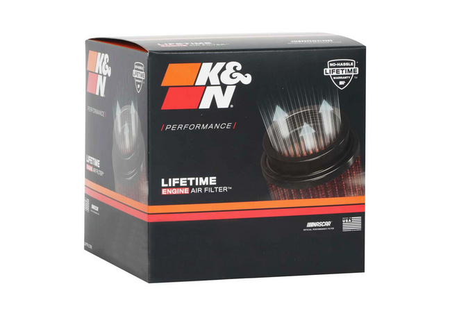 K&N High Flow Universal Air Filter 3in inlet / 6in Base / 5.125in Top / 5in Height