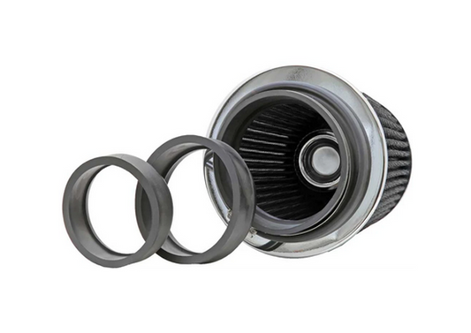 K&N High Flow Universal Air Filter White 4in inlet / 6in Base / 4.75in Top / 5.5in Height