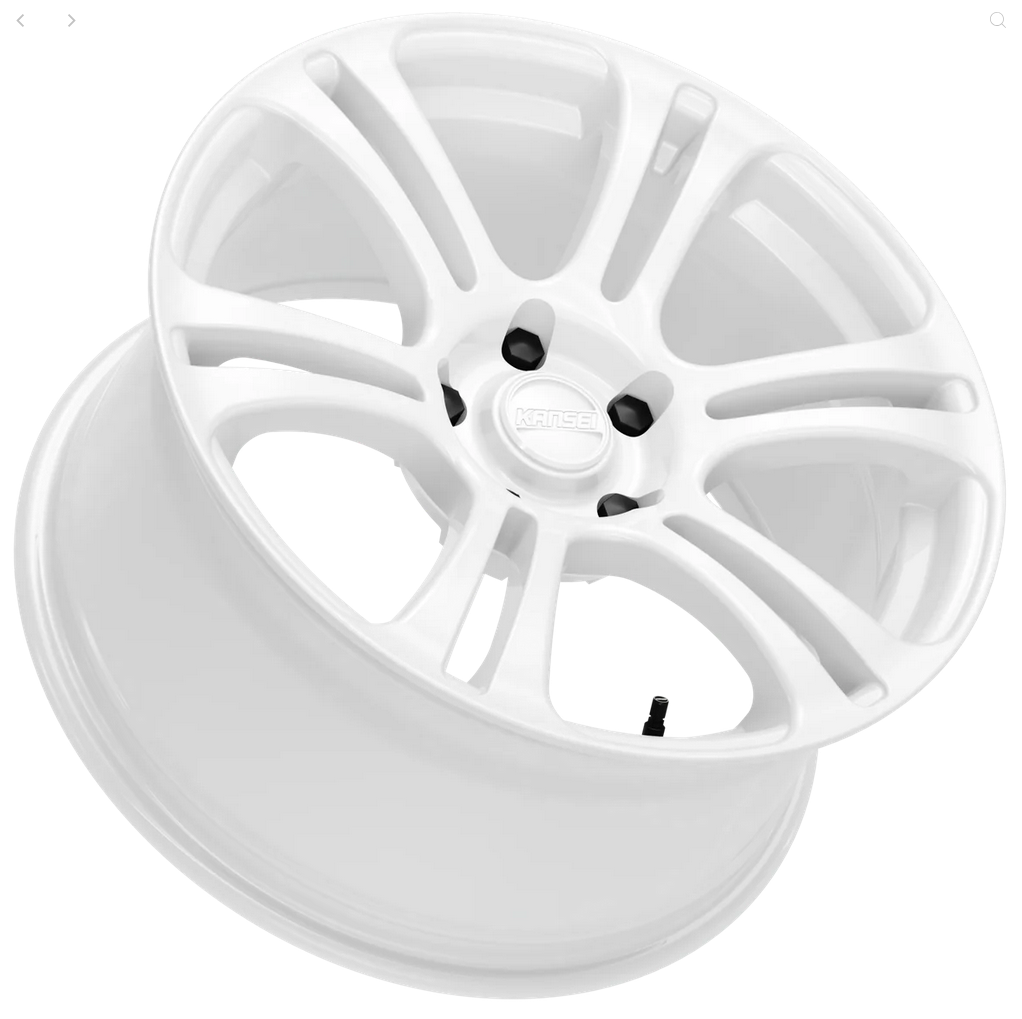 Kansei K16W Neo 18x9.5in / 5x114.3 BP / 35mm Offset / 73.1mm Bore - Gloss White Wheel