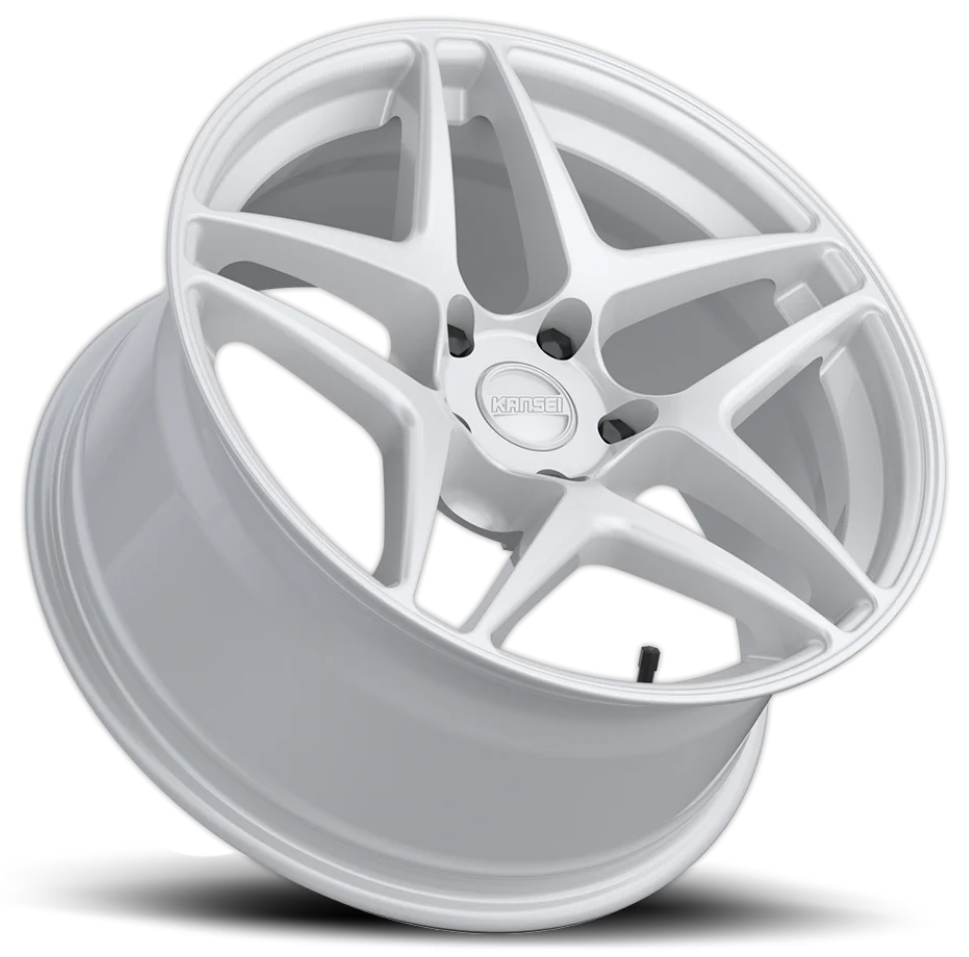 Kansei K15W Astro 18x9.5in / 5x114.3 BP / 35mm Offset / 73.1mm Bore - Gloss White Wheel