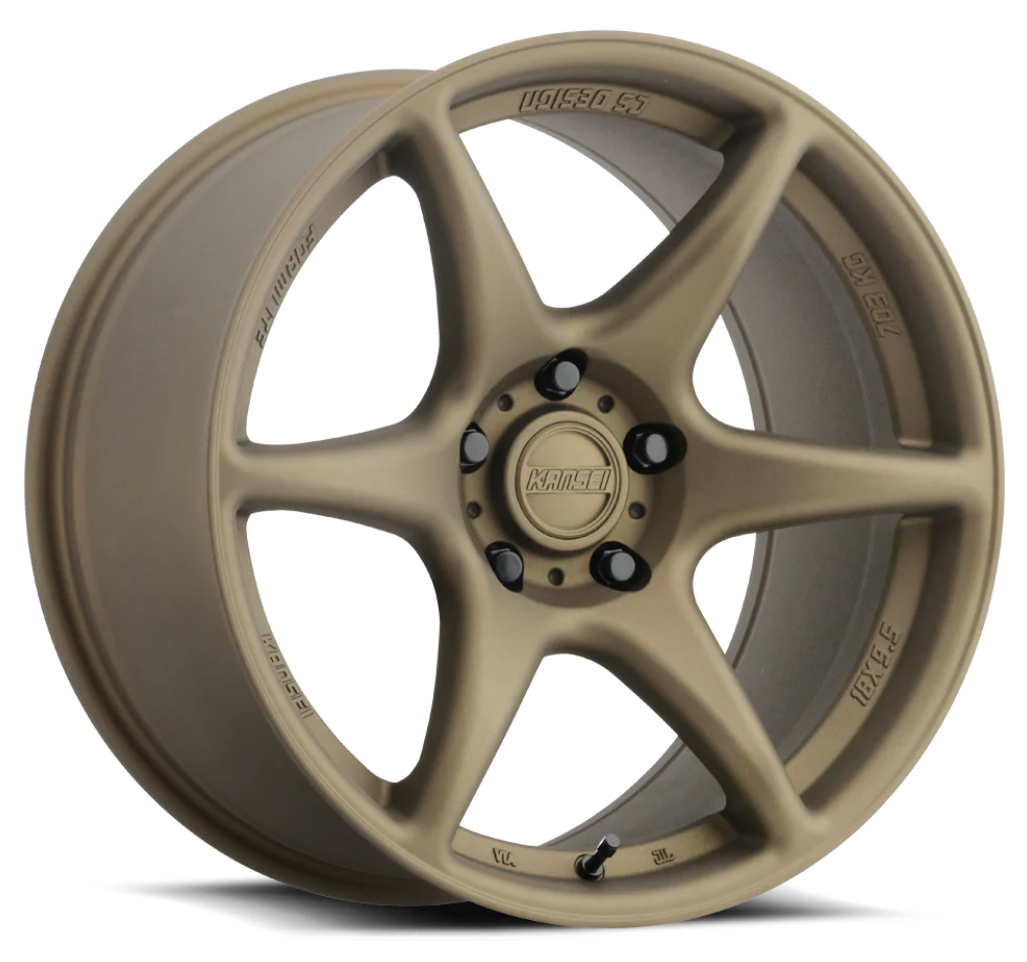 Kansei K11B Tandem 17x9.5in / 5X114.3 BP / 12mm Offset / 73.1mm Bore - Textured Bronze
