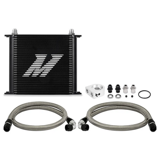 Mishimoto Universal 34 Row Oil Cooler Kit - Black