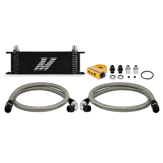Mishimoto Universal 13 Row Oil Cooler Kit with Thermostatic - Black
