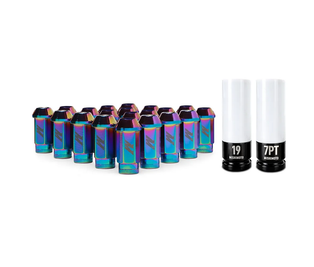 Mishimoto M12x1.25 Aluminum Locking Lug Nuts 20pc - Neo Chrome