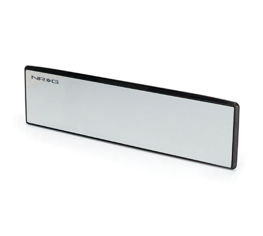 NRG 270mm Wide Panorama Clip-on Universal Rearview Mirror - Flat White Tint