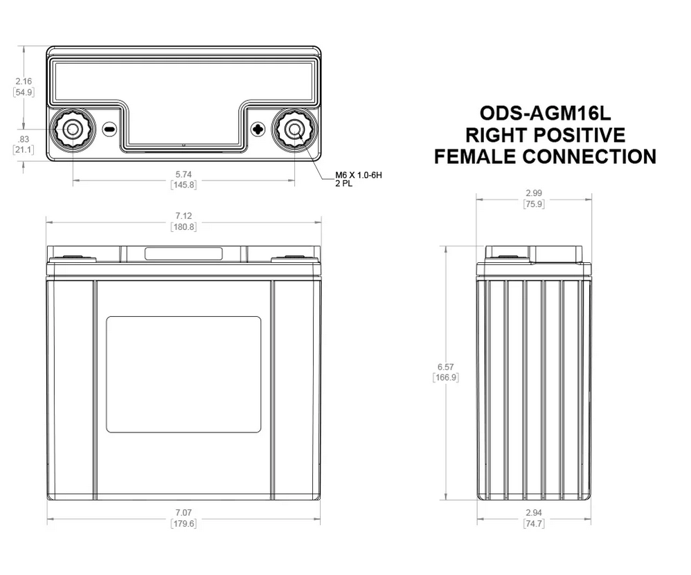 Odyssey Battery Powersport Extreme ODS-AGM16L (PC680)