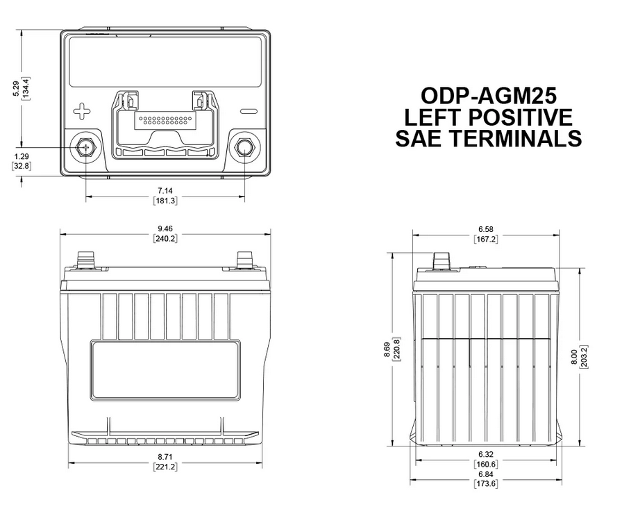 Odyssey Battery Auto/Truck Performance ODP-AGM25 (25-PC1400)