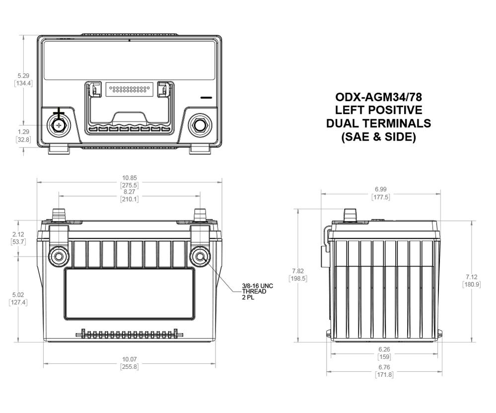 Odyssey Battery Extreme ODX-AGM34 78 (34/78-PC1500)