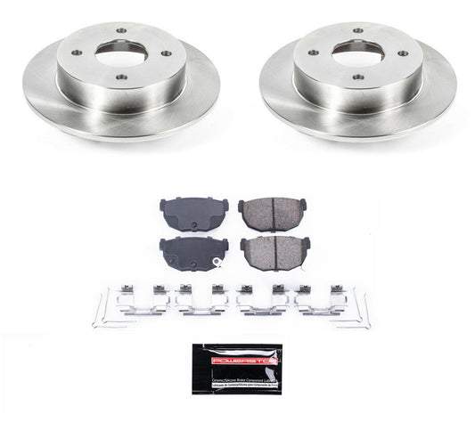 Power Stop 89-98 240SX Autospecialty Ceramic Brake Kit - Rear 4 Lug