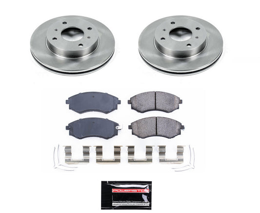 Power Stop 96-98 240SX Autospecialty Ceramic Brake Kit - Front 4 Lug