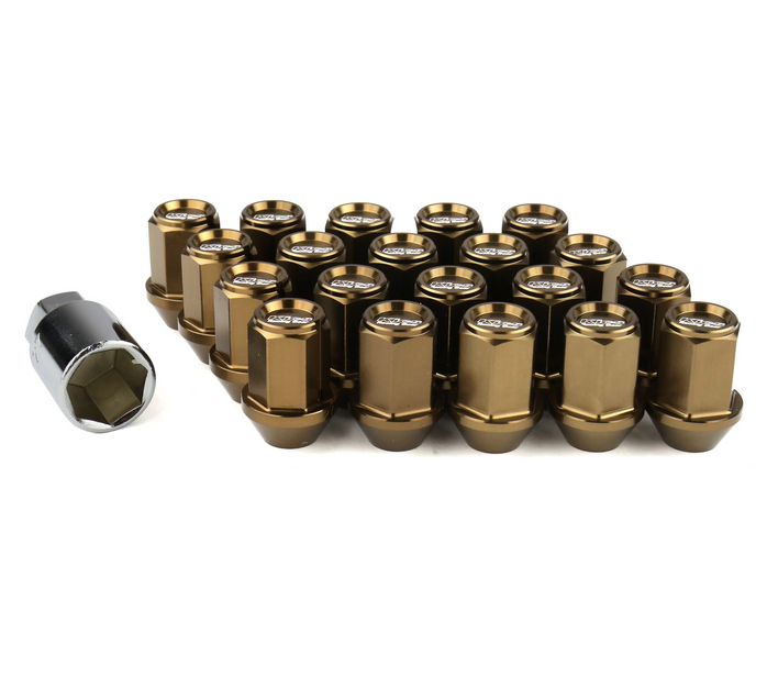 Project Kics 12x1.25 Bronze Leggdura Racing Lug Nuts (Laser Logo) - 20 PCS