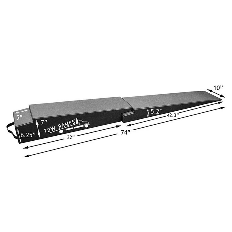 Race Ramps Tow Ramps 74in. Flatbed HD 2-Piece Tow Ramps (Pair)