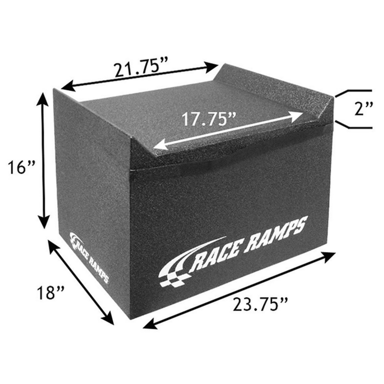 Race Ramps 23.75in. Wide Slip Plate Stands - 14in. Lift Height - (Pair)