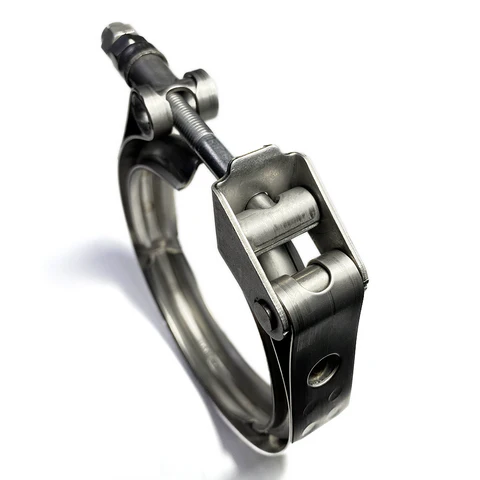 Ticon Industries 5in Stainless Steel V-Band Clamp - Quick Release