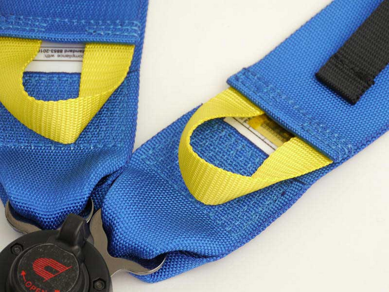Cusco FIA 4 Point 3in Shoulder CamLock Racing Harness Set - Black