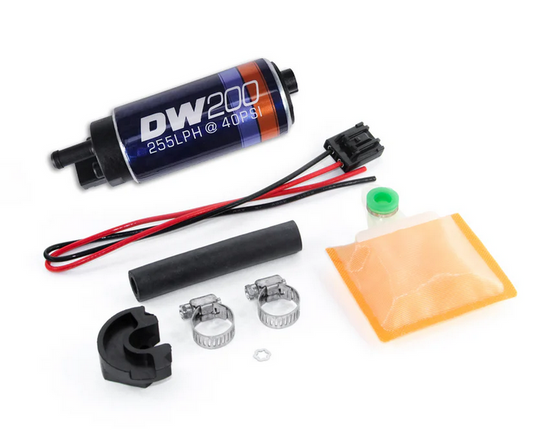 DeatschWerks DW200 255lph In-Tank Fuel Pump w/ install Kit 240sx S13