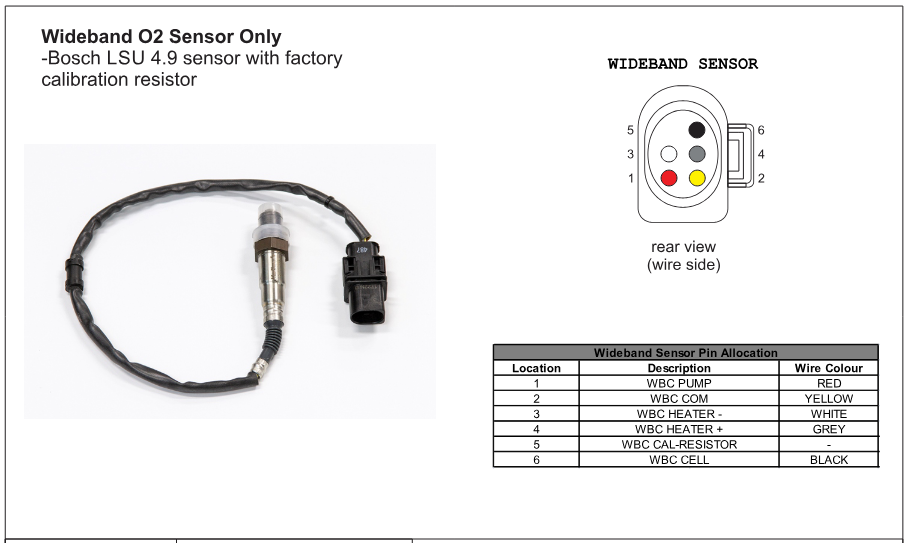 Haltech Bosch LSU 4.9 Wideband Oxygen O2 Sensor