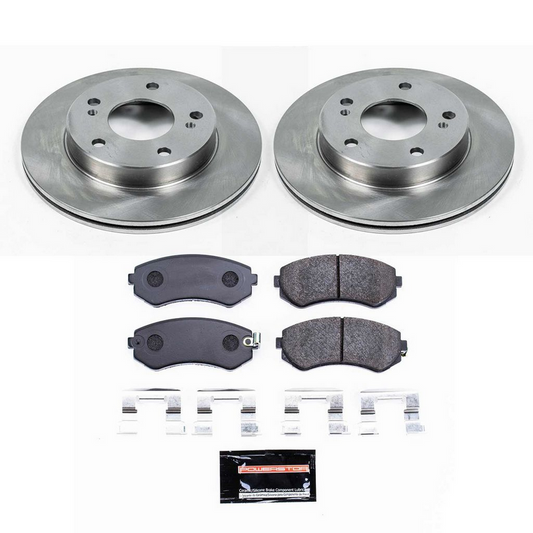 Power Stop 94-96 240SX Track Day Brake Kit - Front 5 Lug