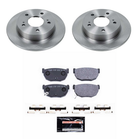 Power Stop 94-98 240SX Track Day SPEC Brake Kit - Rear 5 Lug
