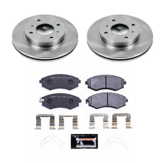 Power Stop 89-94 240SX Track Day SPEC Brake Kit - Front 4 Lug