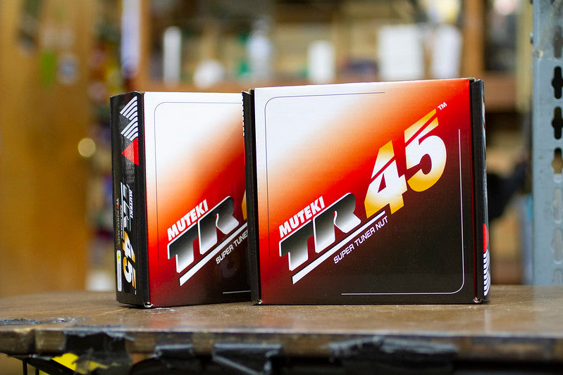 Wheel Mate Muteki TR45 Open End Lug Nuts - Black Chrome - 12x1.25 - 45mm