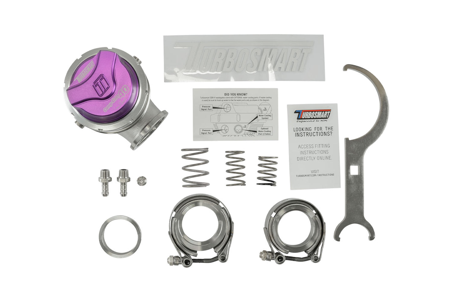 Turbosmart WG40 Gen V Compgate 40mm - 14 PSI Purple