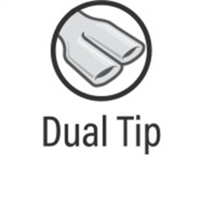 MagnaFlow Street Exhaust Muffler Chrome SS - 14X5X8 - 2.25 inlet / 3 Tip