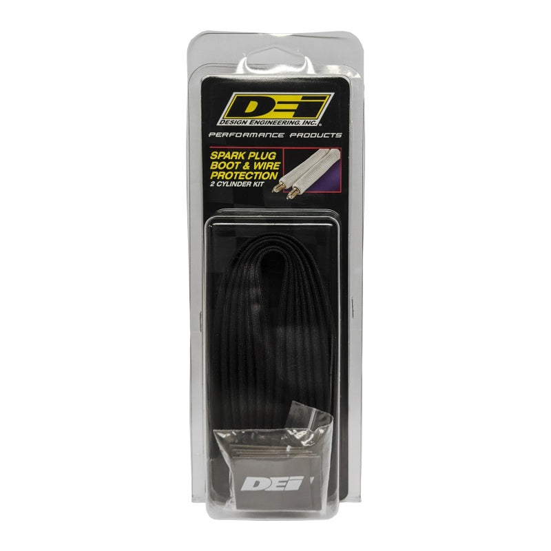 DEI Protect-A-Wire Spark Plug Wire Protector Kit - 2 Pack - Black