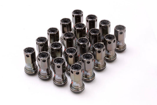 Project Kics 12x1.25 R40 Iconix Classical Lug Nuts w/ Black Plastic Cap - 20 - No Locks