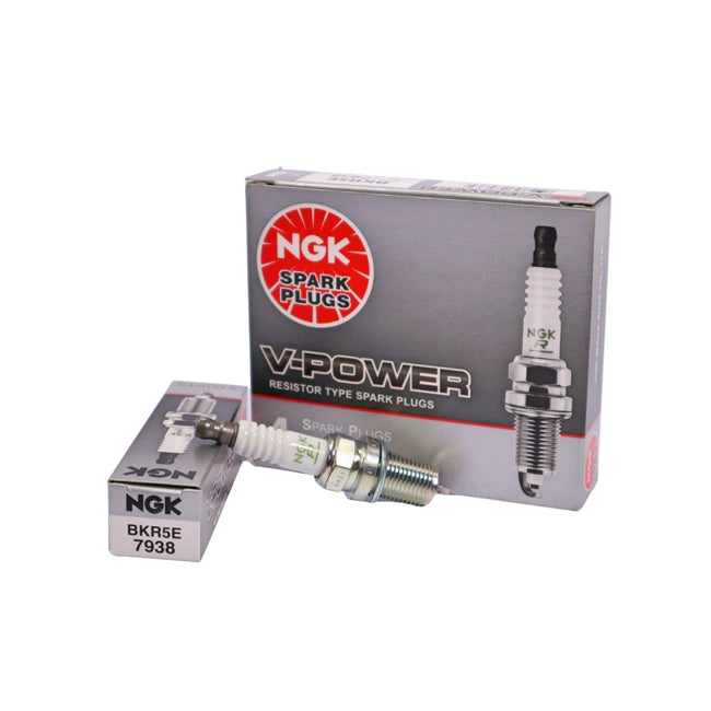 NGK BKR5E V-Power Spark Plug 7938 - Pack/4