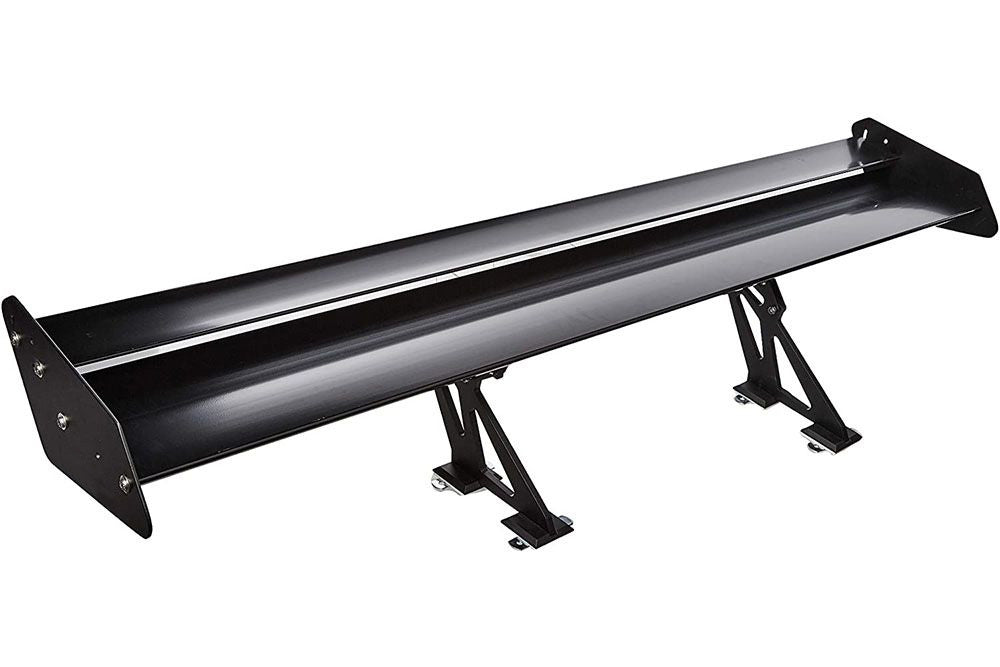 Megan Aluminum GT Wing Spoiler - Black 56″