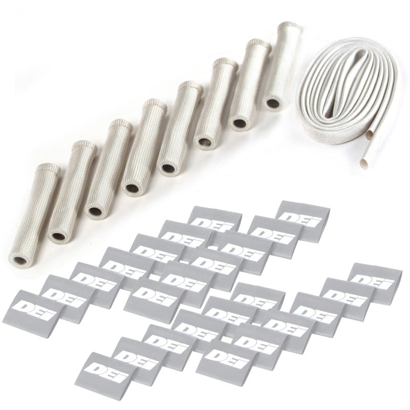 DEI Protect-A-Boot Spark Plug Wire Protector Kit - 8 Cylinder - Silver