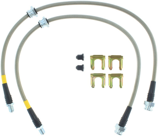 StopTech 89-98 240SX (5 Lug w/ 300ZX Upgrade) Stainless Steel Brake Lines - Front