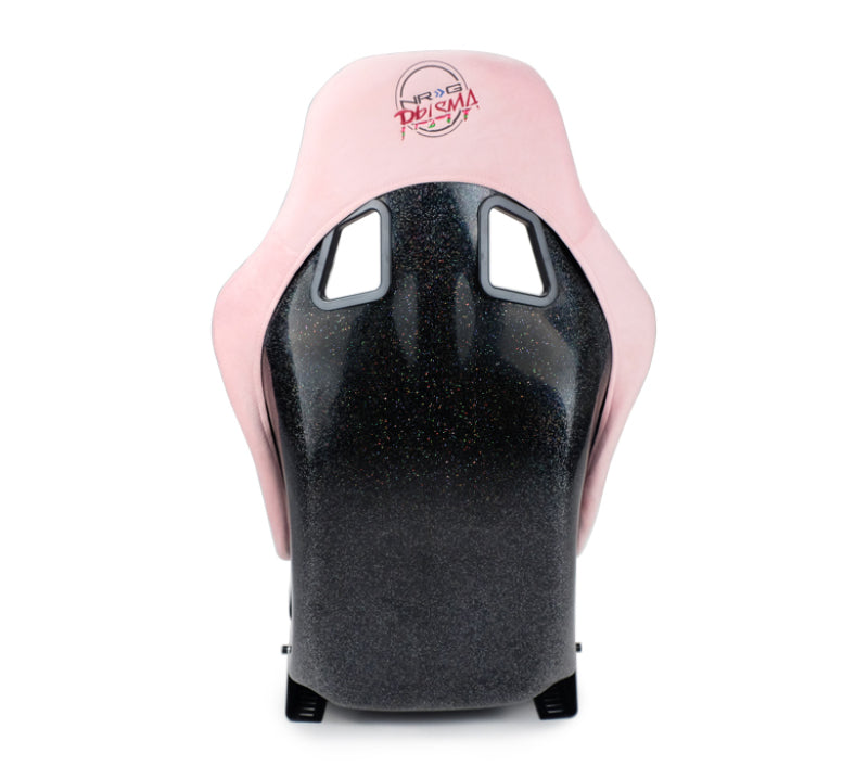 NRG FRP Bucket Seat Prisma Edition Pink Alcantara - Medium & Large