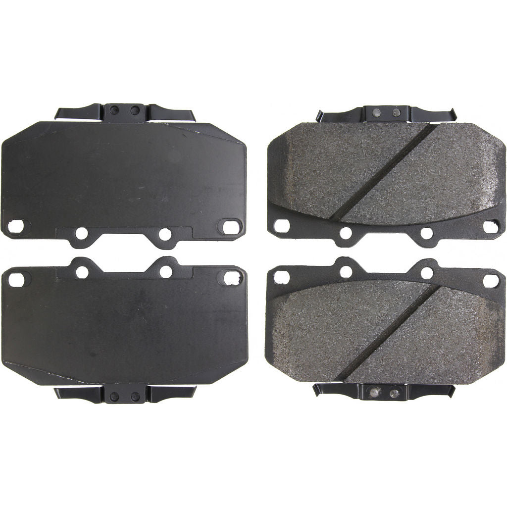 PosiQuiet 89-96 300ZX Z32 Semi-Metallic Brake Pads w/Hardware - Front