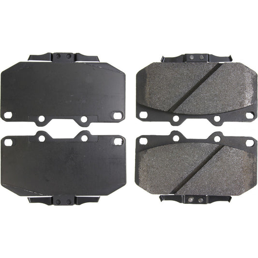 PosiQuiet 89-96 300ZX Z32 Semi-Metallic Brake Pads w/Hardware - Front