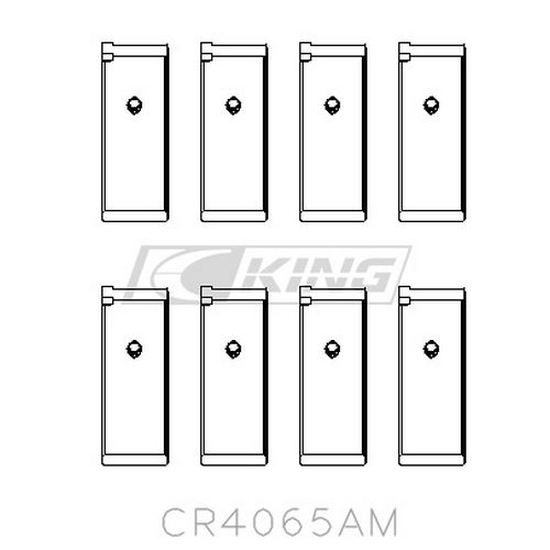 King 91-04 Nissan 146CI/2.4L KA24DE / 89-97 146CI/2.4L KA24E (Size +0.75) Rod Bearing Set