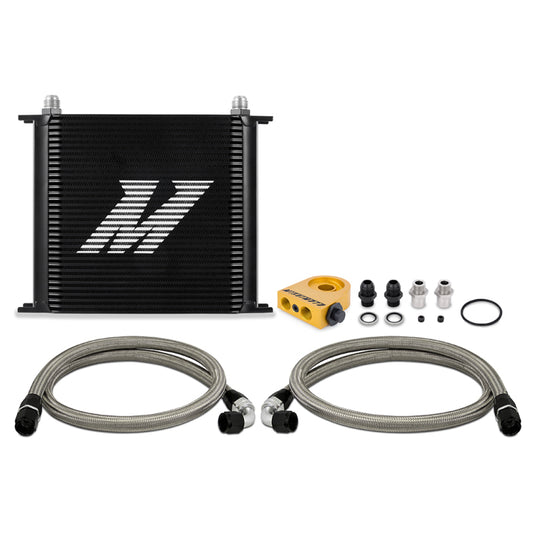 Mishimoto Universal 34 Row Oil Cooler Kit with Thermostat - Black