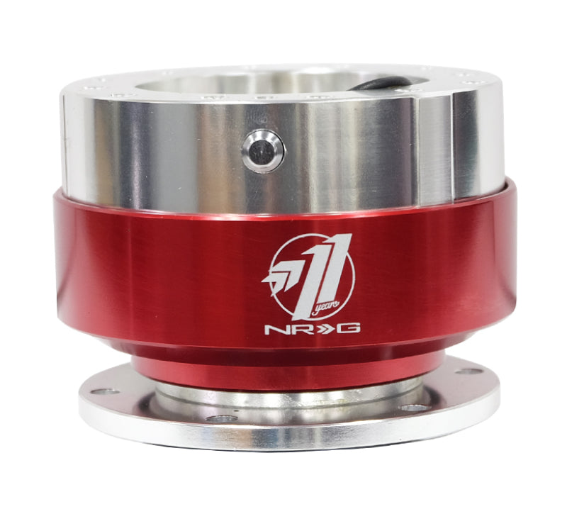 NRG Quick Release Gen 1.5 - Silver Body / Red Chrome Ring