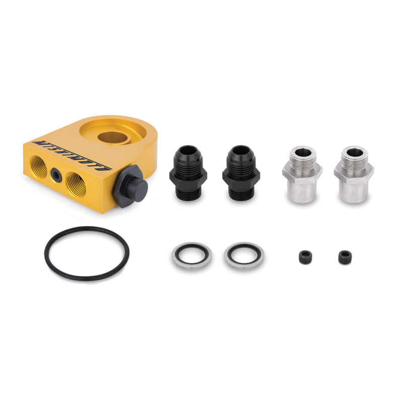 Mishimoto Universal 34 Row Oil Cooler Kit with Thermostat - Black