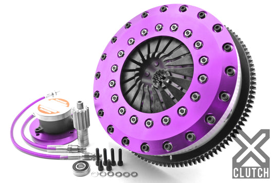 XClutch 2JZ GTE Stage 4 - 9.0" Twin Disc Rigid Organic Clutch Kit 890tq
