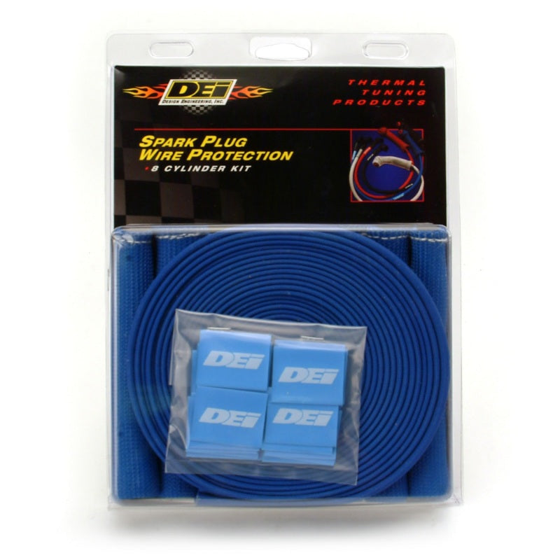 DEI Protect-A-Boot Spark Plug Wire Protector Kit - 8 Cylinder - Blue