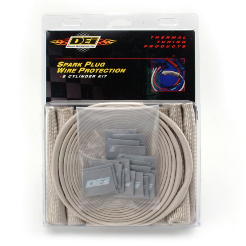 DEI Protect-A-Boot Spark Plug Wire Protector Kit - 8 Cylinder - Silver