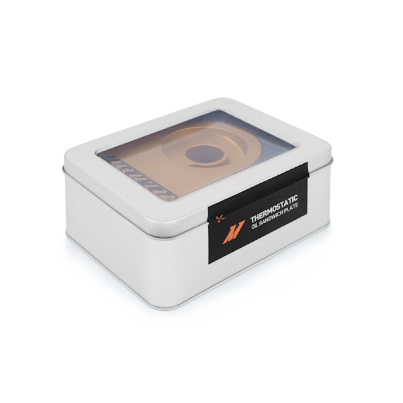 Mishimoto M20 Oil Sandwich Plate with Thermostat - Gold
