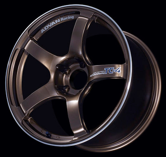 Advan TC4 17x9.0 +35 5x114.3 Umber Bronze Metallic & Ring Wheel