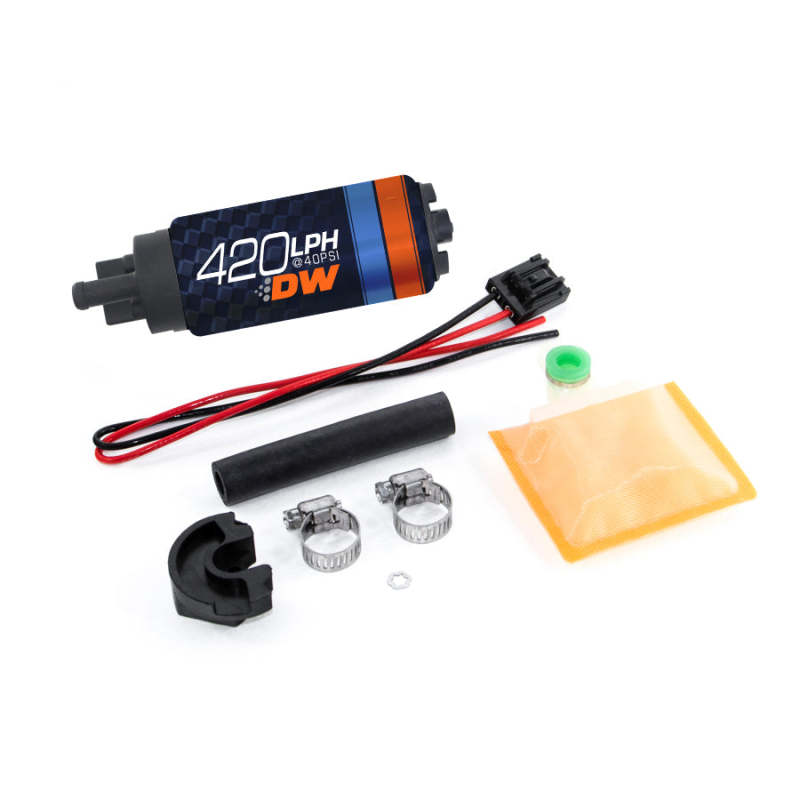 Deatschwerks DW420 Series 420lph In-Tank Fuel Pump w/ Install Kit 240sx S13