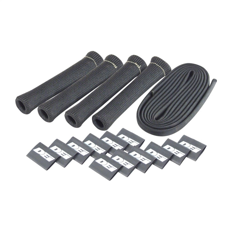 DEI Protect-A-Boot Spark Plug Wire Protector Kit - 4 Cylinder Kit - Black
