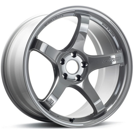 Gram Lights 57CR 18x10.5 +22 - 5x114.3 Glossy Gray Wheel