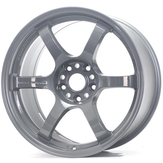 Gram Lights 57DR 17x9 +22 - 5x114.3 - Glossy Gray Wheel